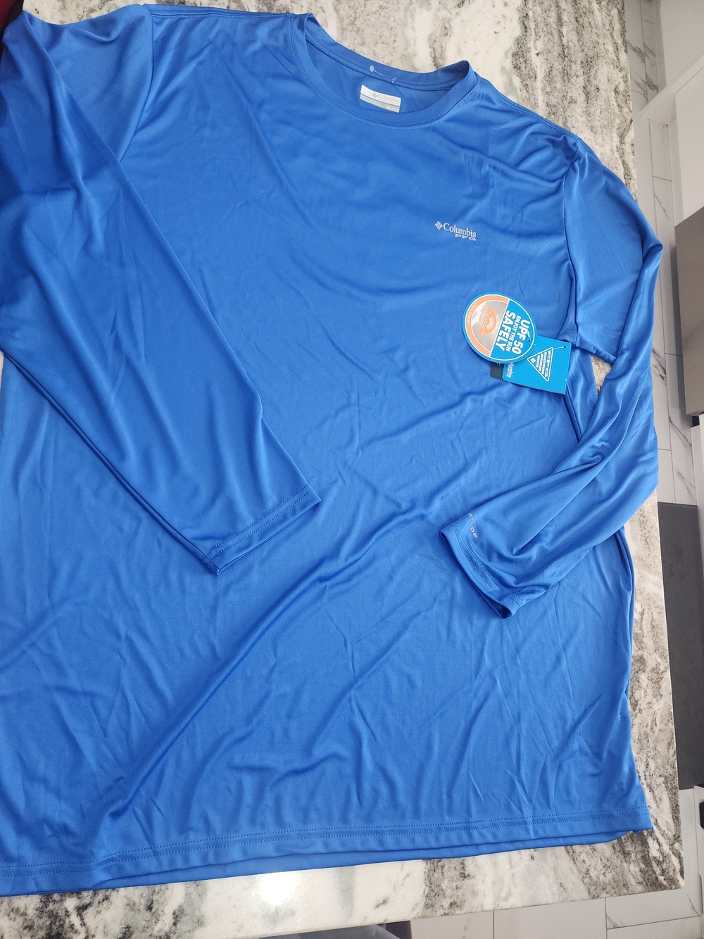 Columbia Men’s Short Sleeve Omni-Shade Shirt in Royal Blue New Xxl